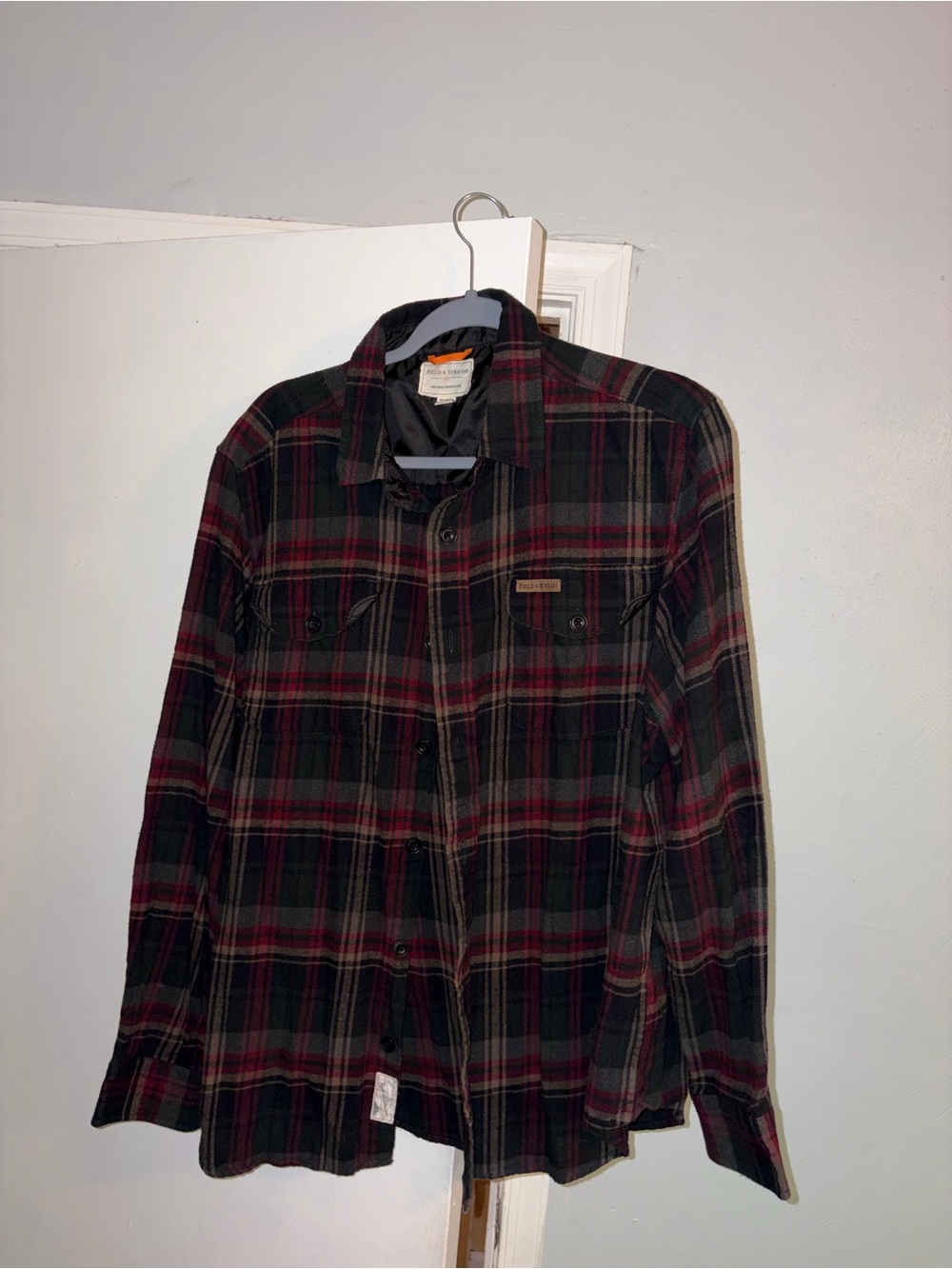 Field & Stream Black and Red Flannel